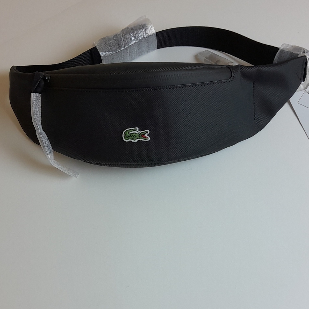 Lacoste Men's Black Belt Bag